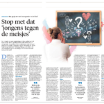 Stop met dat ‘jongens tegen de meisjes’</br> (bron: Noord Hollands Dagblad sept. ’23)